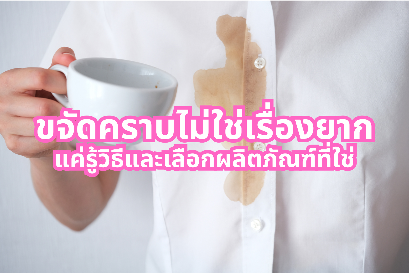 ขจัดคราบไม่ใช่เรื่องยาก แค่รู้วิธีและเลือกผลิตภัณฑ์ที่ใช่