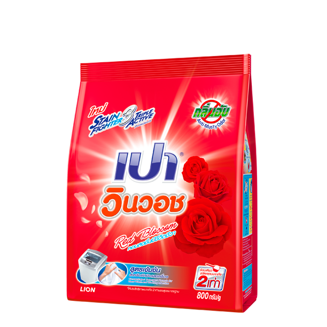 ผงซักฟอก เปา วินวอช กลิ่น Red Blossom